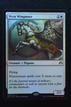 Magic The Gathering MTG VRYN WINGMARE FOIL Magic Origins Prerelease MP Played - Image 1