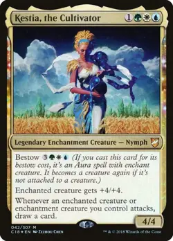 Kestia, the Cultivator [Commander 2018] Lightly Played Foil - Image 1