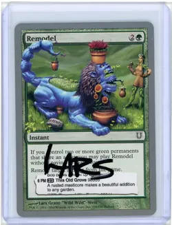 Remodel Unhinged Rare Signed Artist Proof MTG - Image 1