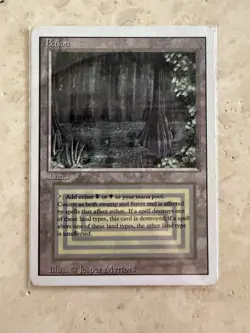 Bayou MP Revised Magic the Gathering 1x English Dual Land MTG - Image 1