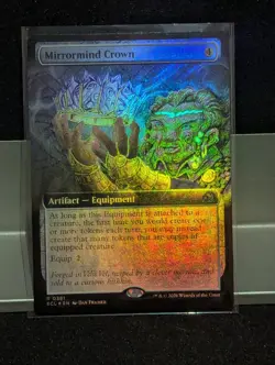 Mirrormind Crown EXTENDED ART FOIL X1 NM Lorwyn Eclipsed MTG - Image 1