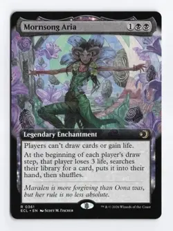 Mornsong Aria (Extended Art) Lorwyn Eclipsed Regular ECL #361 MTG Magic - Image 1