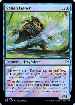 Splash Lasher 0073 MTG Bloomburrow Uncommon Foil NP - Image 1