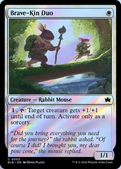 Brave-Kin Duo 0003 MTG Bloomburrow Common Foil NP - Image 1
