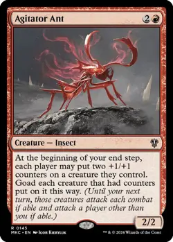 Agitator Ant 0145 MTG Commander MKC Rare NP - Image 1