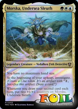 Morska, Undersea Sleuth 0003 MTG Commander MKC Mythic NP Foil - Image 1