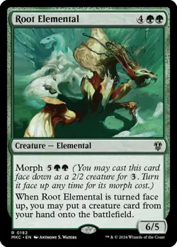 Root Elemental 0182 MTG Commander MKC Rare NP - Image 1