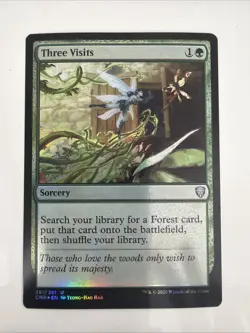 Three Visits - Commander Legends - #261 - MTG Foil - Lightly Played - Image 1