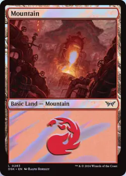 Mountain (0283) MTG DSK 0283 Land NM Foil - Image 1