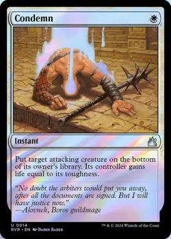 Condemn 0014 MTG RVR NM Foil - Image 1