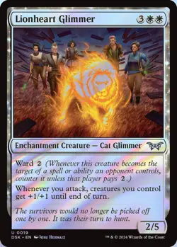 Lionheart Glimmer MTG DSK 0019 Uncommon NM Foil - Image 1