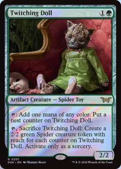Twitching Doll MTG DSK 0201 Rare NM Foil - Image 1