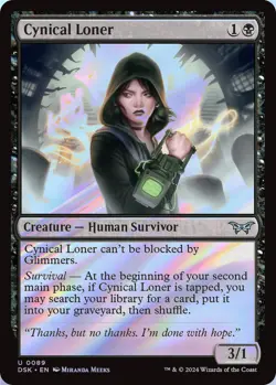 Cynical Loner MTG DSK 0089 Uncommon NM Foil - Image 1