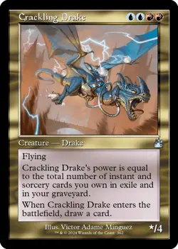 Crackling Drake (Retro Frame) 0362 MTG RVR NM - Image 1