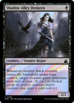Shadow Alley Denizen 0092 MTG RVR NM Foil - Image 1