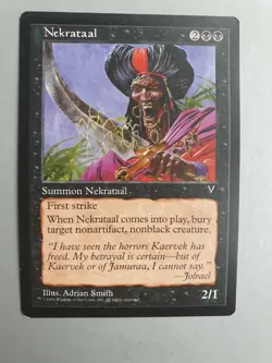 Nekrataal, MTG Visions (1997), Uncommon Black Creature LP - Image 1