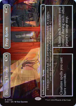 Dazzling Theater // Prop Room (Borderless) MTG DSK 0334 Rare NM Foil - Image 1