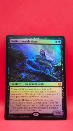 ​MTG magic - Rottenmouth Viper - Bloomburrow [Near Mint] [Magic MTG] foil x1 - Image 1