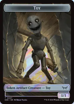 Toy // Spider Double-Sided Token MTG DSK 7//12 Token NM Foil - Image 2