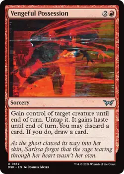 Vengeful Possession MTG DSK 0162 Uncommon NM - Image 1