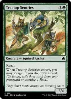 Treetop Sentries MTG BLB 0201 Common NM - Image 1