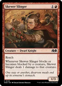 Skewer Slinger MTG WOE Wilds of Eldraine 149 Common NM - Image 1