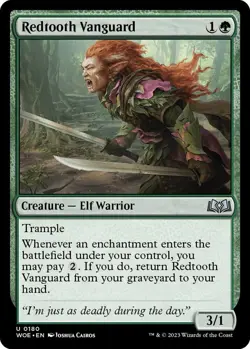 Redtooth Vanguard MTG WOE Wilds of Eldraine 180 Uncommon NM - Image 1