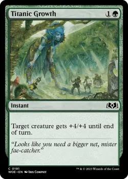 Titanic Growth MTG WOE Wilds of Eldraine 191 Common NM - Image 1