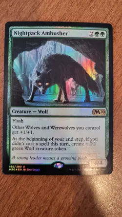 * * 1x FOIL Nightpack Ambusher x1 * * M20 MTG NM Near Mint - Image 1