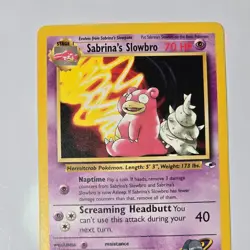 Sabrina's Slowbro 60/132 Gym Heroes Uncommon Pokemon TCG WotC 2000 Ken Sugimori - Image 2