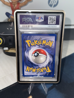 PSA 7 Pokemon Base Set 1st Edition Holo Rare Hitmonchan 7/102 NM NEAR MINT!! - Image 2