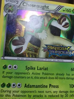 HP CHESNAUGHT XY68 PRERELEASE STAMPED HOLO PROMO POKEMON TCG - Image 2
