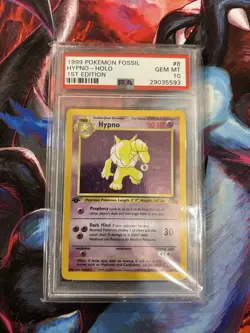 PSA 10 1st Edition Hypno Holo Fossil - (8/62) GEM MINT 1999 Pokemon English - Image 1