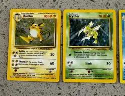 Pokemon Vintage Holo Rares Collection: Giovanni’s Gyarados, Scyther, Raichu - Image 3