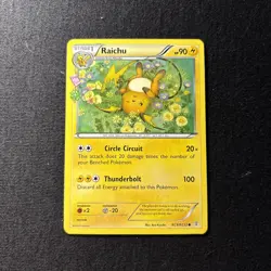 Pokemon TCG Generations Radiant - Raichu RC9/RC32 - Uncommon English NM f - Image 1