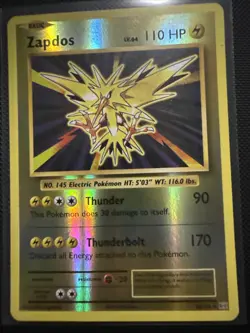 Pokemon TCG Zapdos Evolutions 42/108 Reverse Holo Holo Rare - Image 1