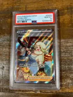 Pokemon 2023 Crown Zenith Full Art Trainer MELONY #GG64 PSA 10 Gem Mint RARE - Image 1