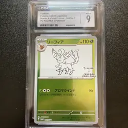 CGC 9 MINT Japanese Pokemon 2023 Leafeon 068/SV-P YU NAGABA PROMO - Image 1