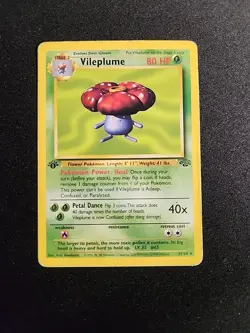Pokemon TCG Vileplume Jungle 31/64 Regular 1st Edition Rare MP - Image 1