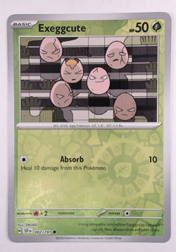 Exeggcute 002 Pokemon TCG SV08: Surging Sparks Common Reverse Foil NP - Image 1