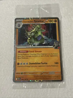 Team Rocket's Tyranitar (Pokemon Center) 096/182 Sealed Promo Pokemon TCG - Image 1