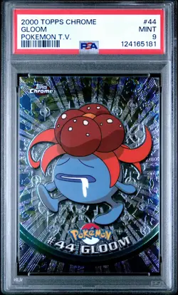 2000 TOPPS CHROME POKEMON T.V. #44 GLOOM PSA 9 - Image 1