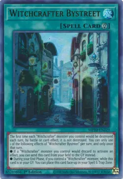 Yugioh - Witchcrafter Bystreet (Ultra Rare) (1st Edition) - MP20-EN229 P - Image 1