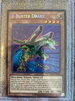 Yugioh B-Buster Drake LCKC-EN020 Secret Rare NM - Image 1