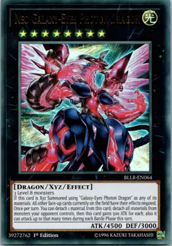 Yugioh Neo Galaxy-Eyes Photon Dragon BLLR-EN064 1st Edition Ultra Rare NM - Image 1