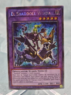 Yugioh El Shaddoll Winda RA04-EN052 Platinum Secret Rare - NM - Image 1