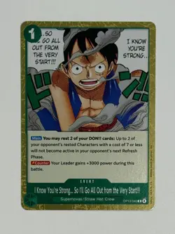 One Piece TCG I Know You're Strong So I'll Go All Out from the Very Start 040 - Image 1