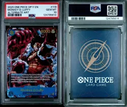 2025 One Piece Monkey.D.Luffy OP11-118 SEC Alt Art PSA 10 - Image 2