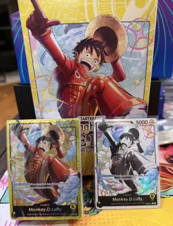 Monkey.D.Luffy ST29-001 Starter Deck Egghead Foil Sealed and Full Art Near Mint - Image 1