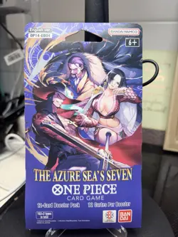 One Piece TCG Azure Sea’s Seven OP14-EB04 Blister Pack Lot of 10 Factory Sealed - Image 3